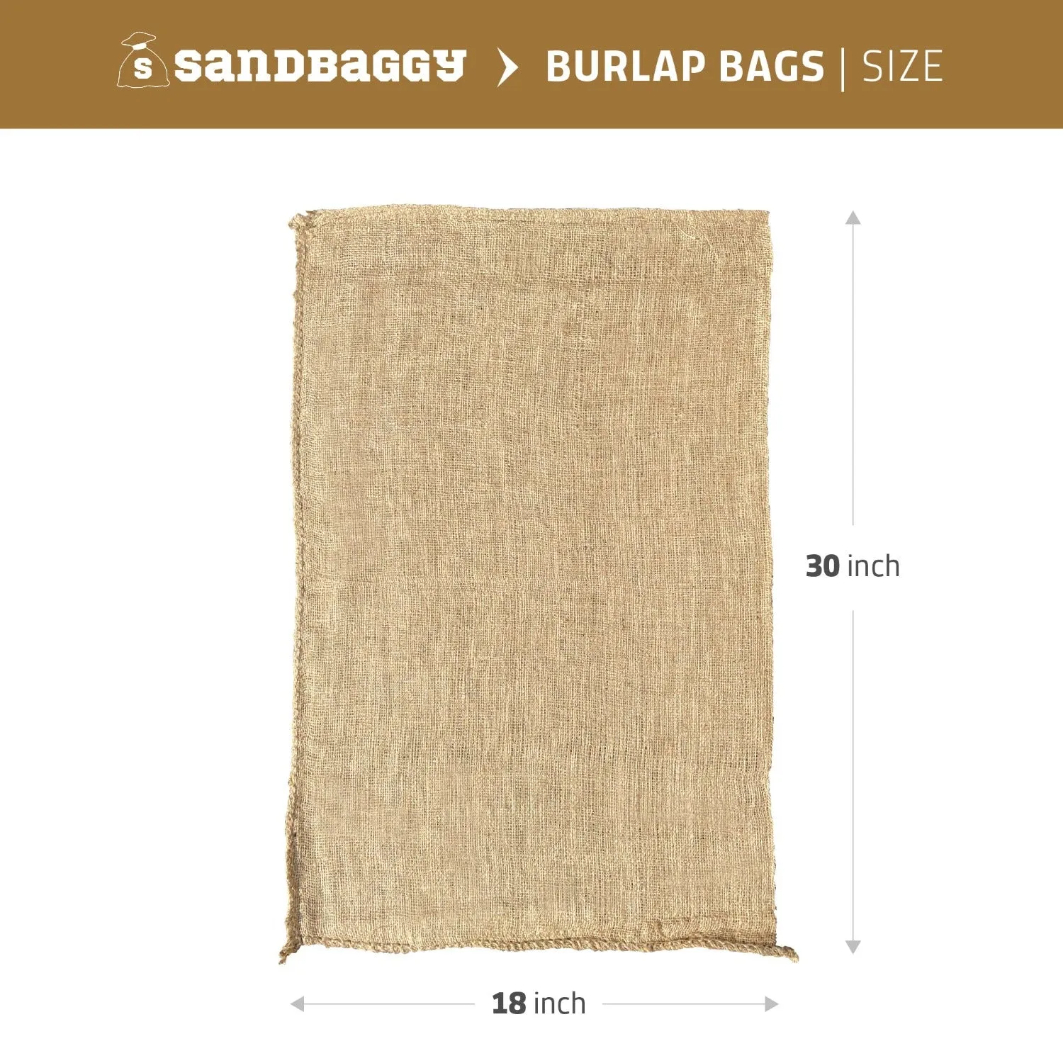 18" x 30" Burlap Potato Sacks (100% Biodegradable)