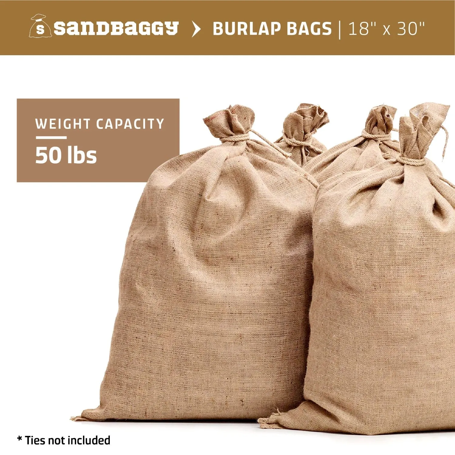 18" x 30" Burlap Potato Sacks (100% Biodegradable)