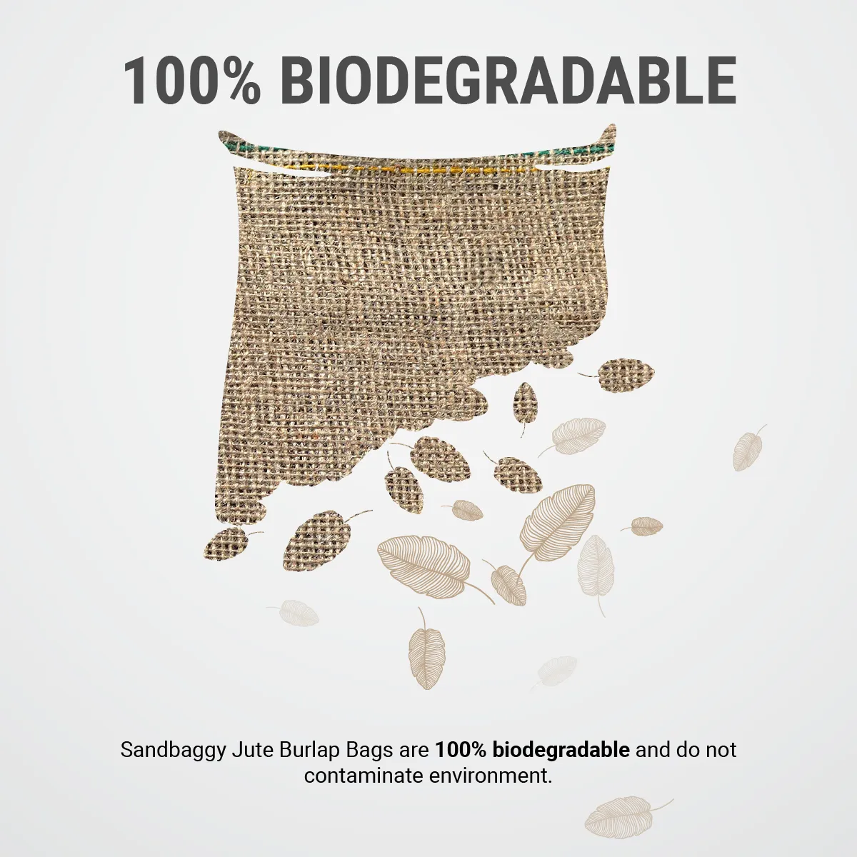 18" x 30" Burlap Potato Sacks (100% Biodegradable)