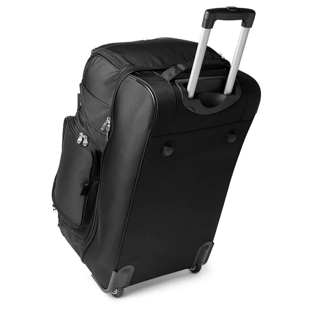Atlanta Falcons 27" Black Rolling Drop Bottom Duffel
