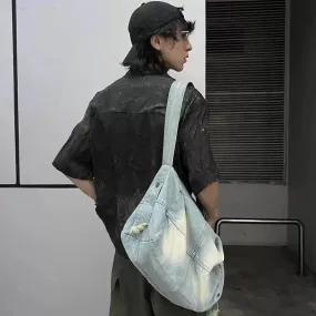 Blue Denim Sling Bag