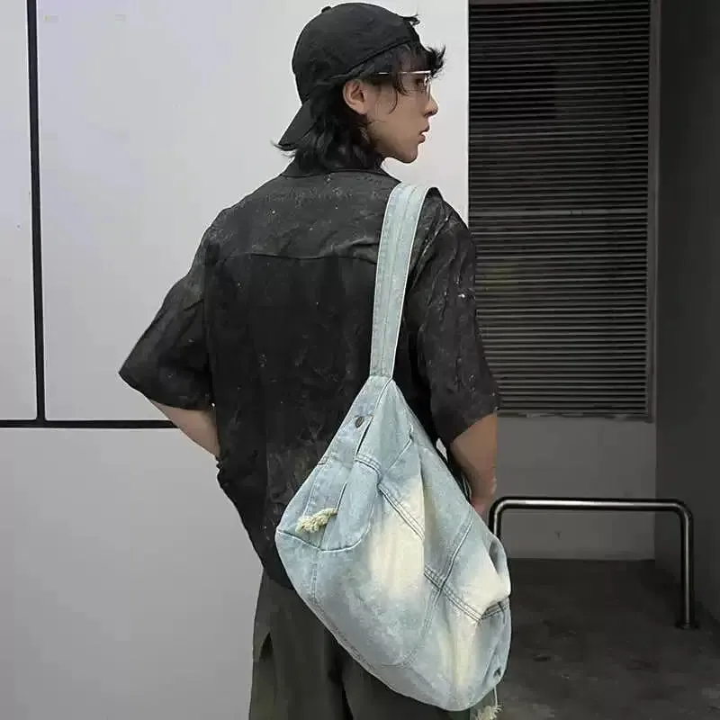Blue Denim Sling Bag