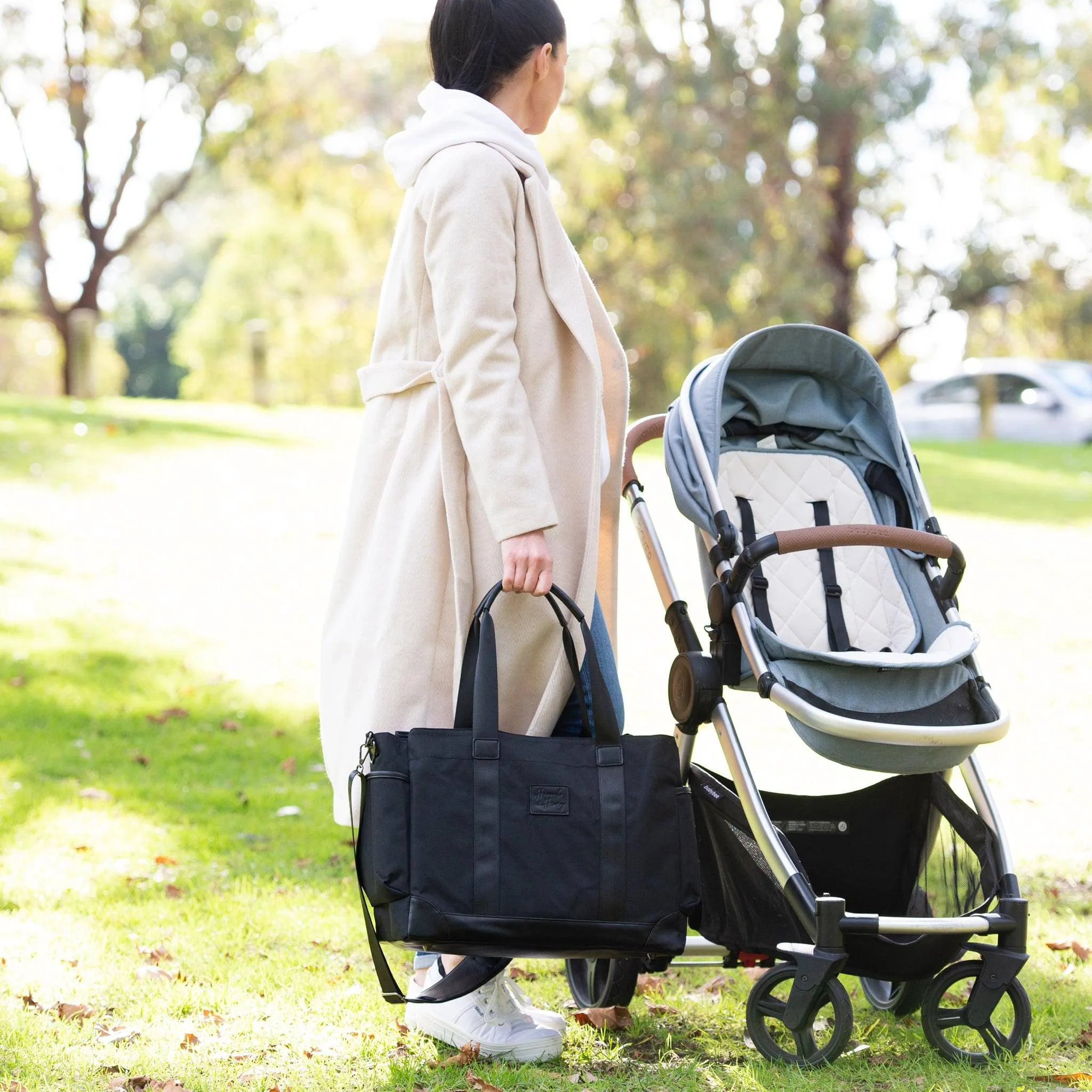 Charlie Diaper Tote | Black