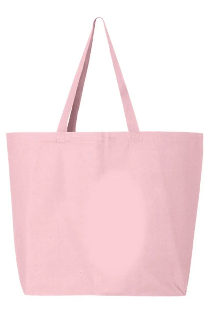 Checkered Cherry Dream Canvas Jumbo Tote