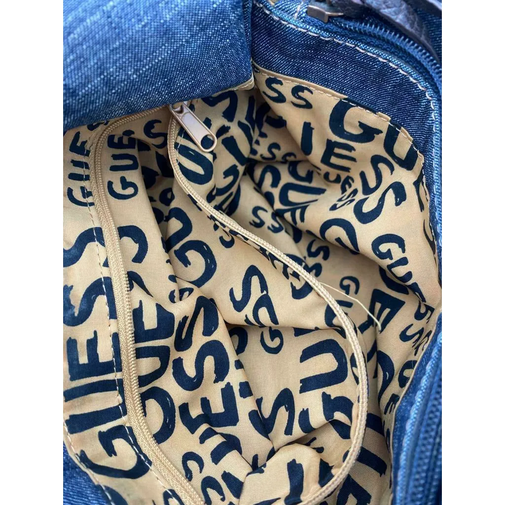 GUESS Jeans Denim Tote Bag Purse