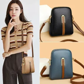 Luxury Genuine Leather Women's Phone Bag Wallets Fashion Shoulder Messenger Bags