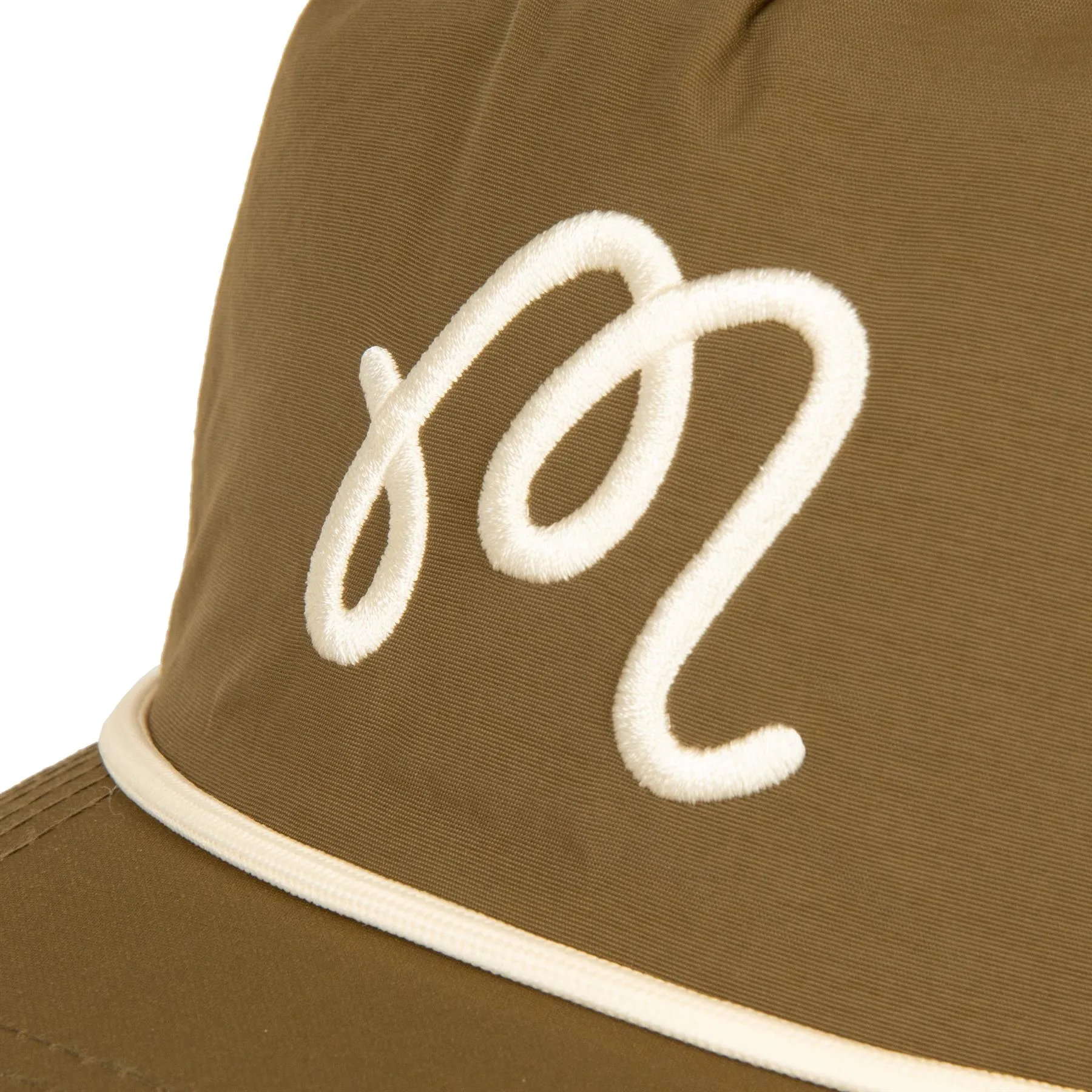 M Script Nylon Rope Hat Olive - 2024