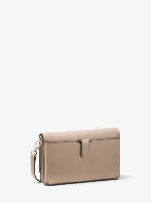 Pebbled Leather Convertible Crossbody Bag