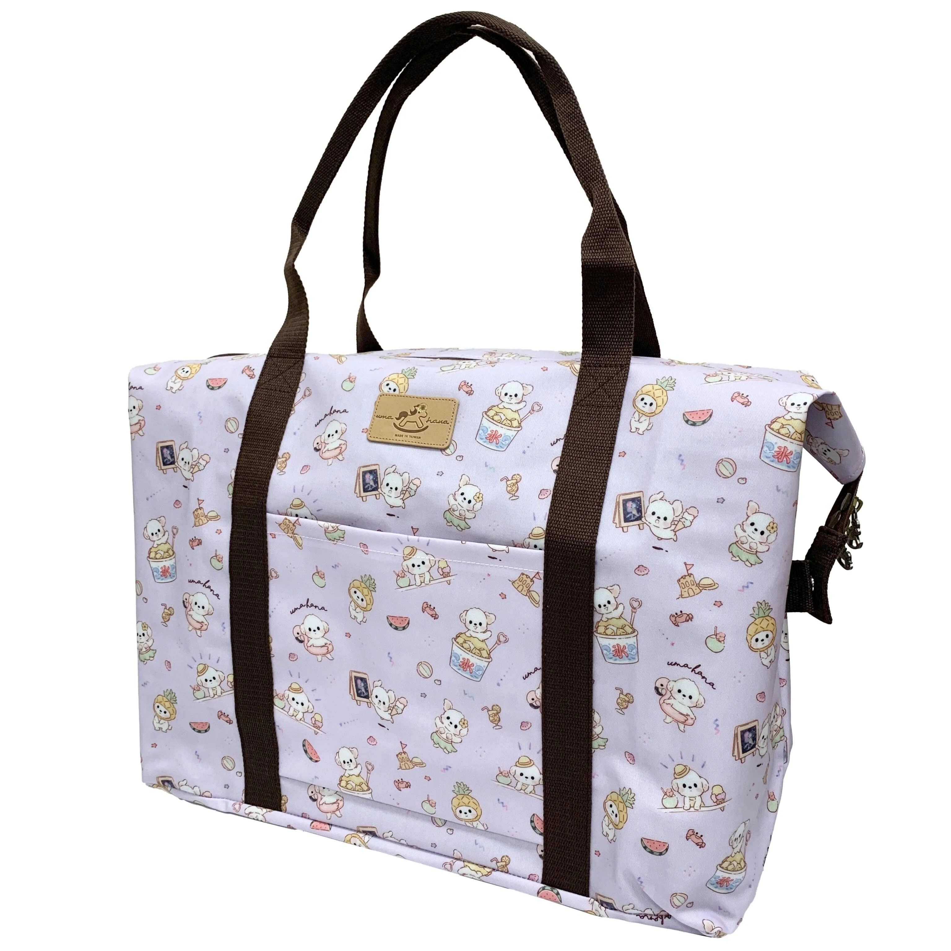 Purple Summer Tails Extra Large Travel Tote
