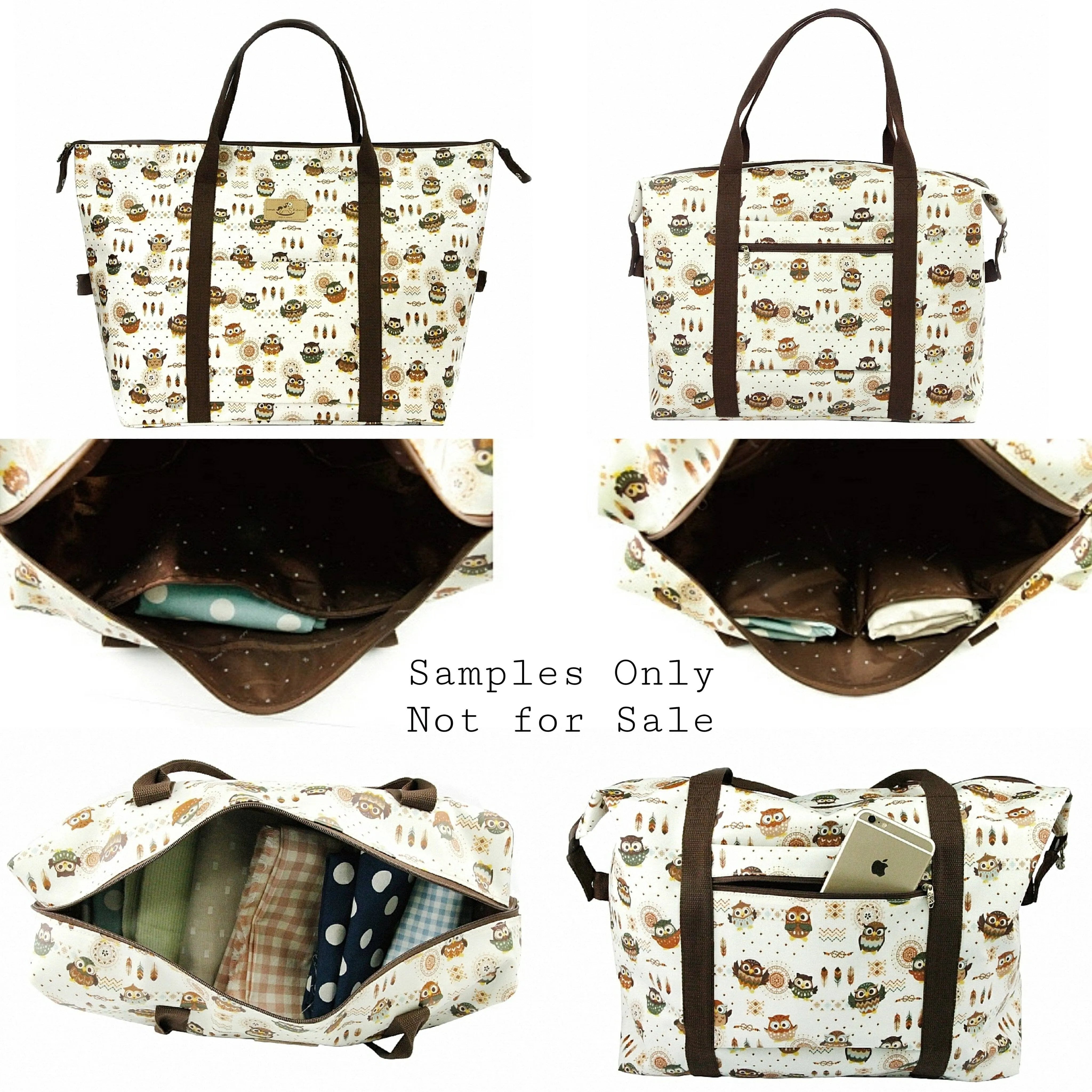 Purple Summer Tails Extra Large Travel Tote