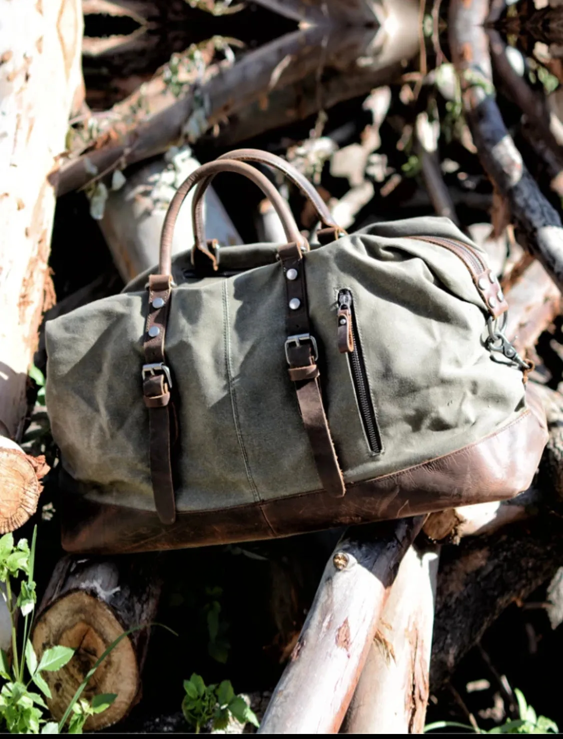 RED BARN Duro Duffle Waxed Canvas Bag