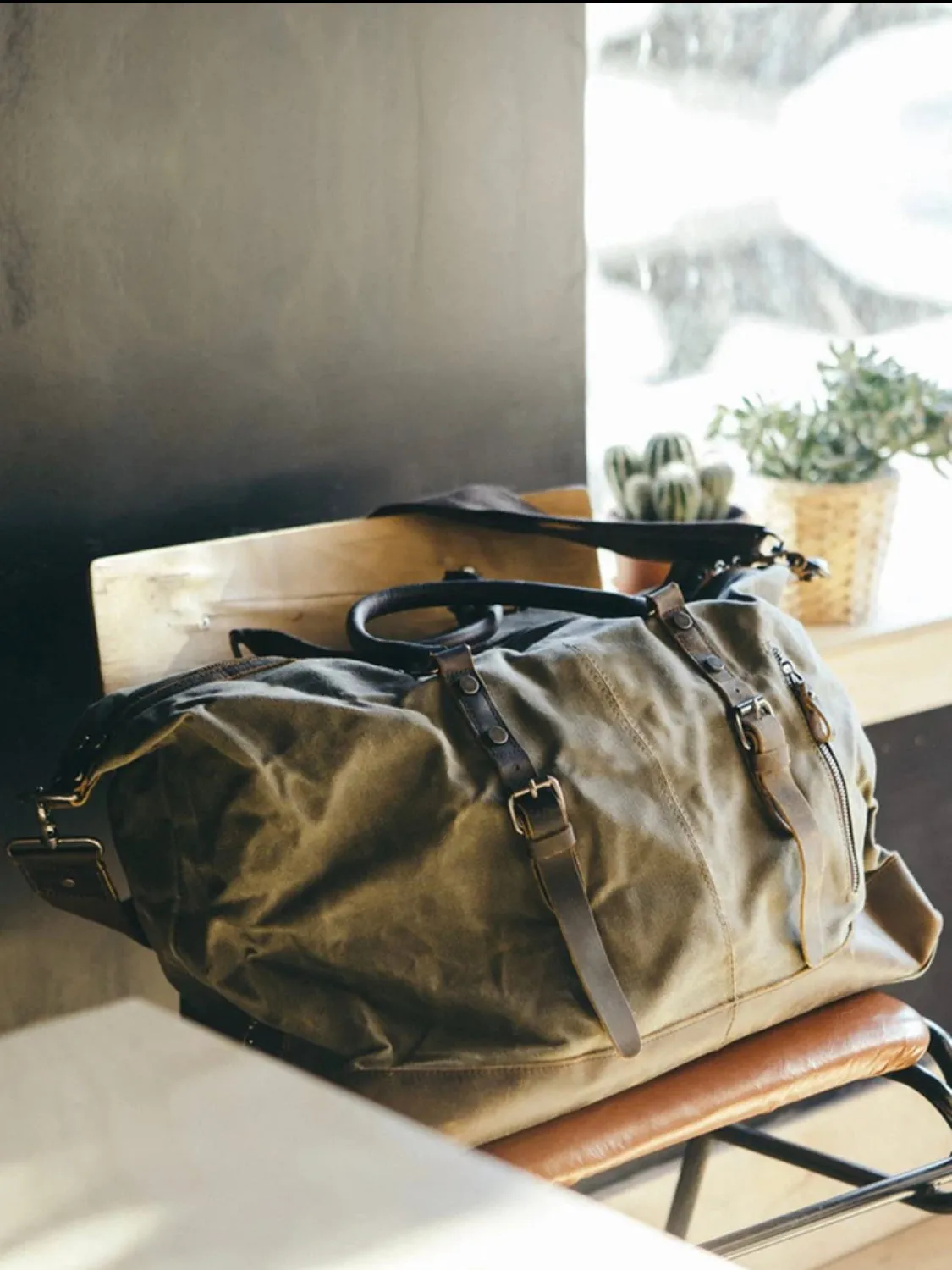 RED BARN Duro Duffle Waxed Canvas Bag