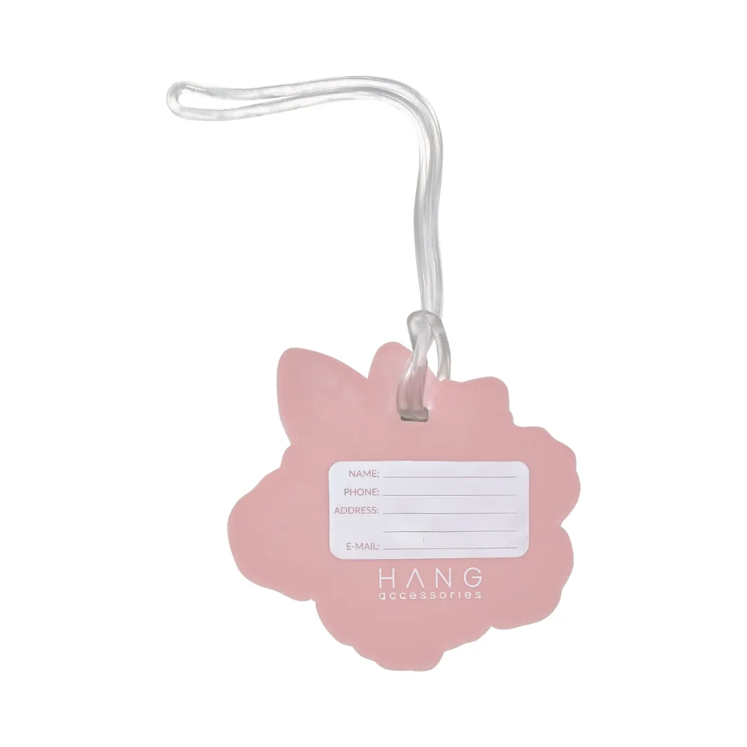 Silicone Luggage Tag Orange Flower