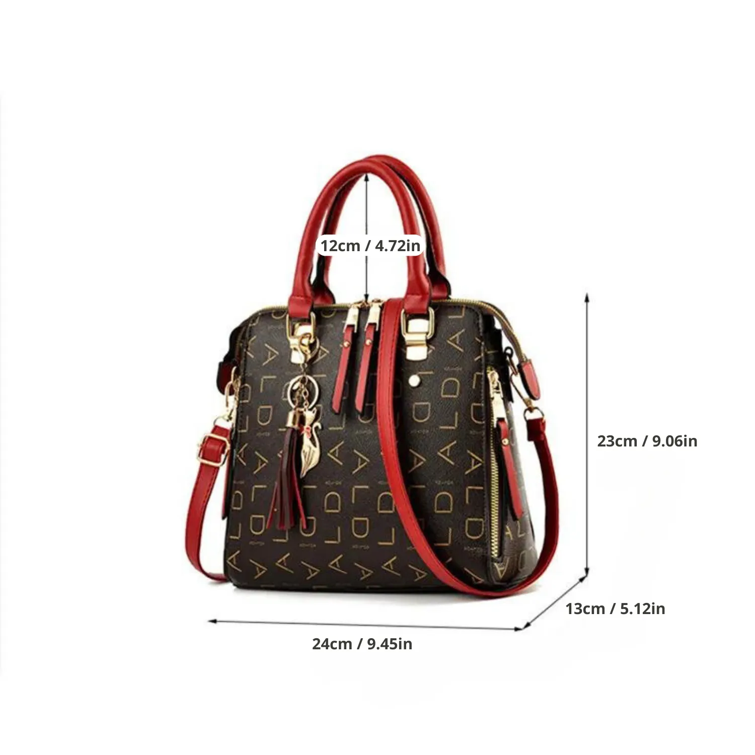 Vento Marea Signature Print Tote: Tasseled Elegance